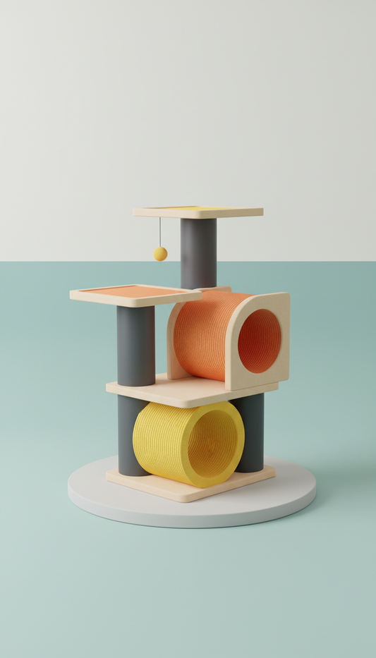 Modular Cat Tree With Ash Wood